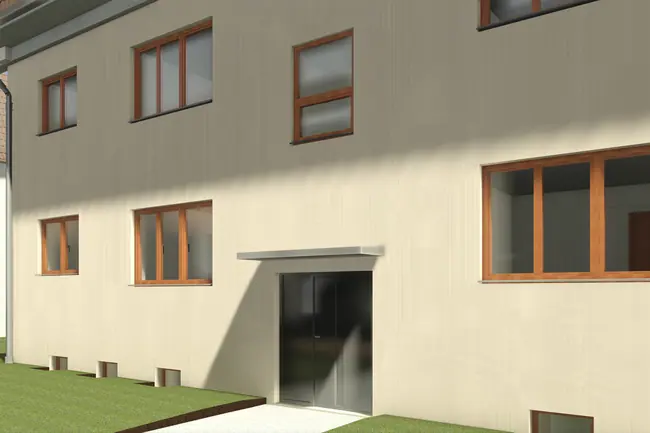 3D vizualizace západního vstupu