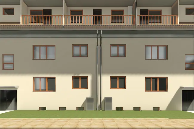 3D vizualizace fasády objektu