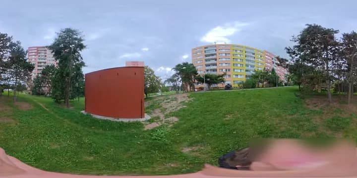 360° snímek venkovního prostoru