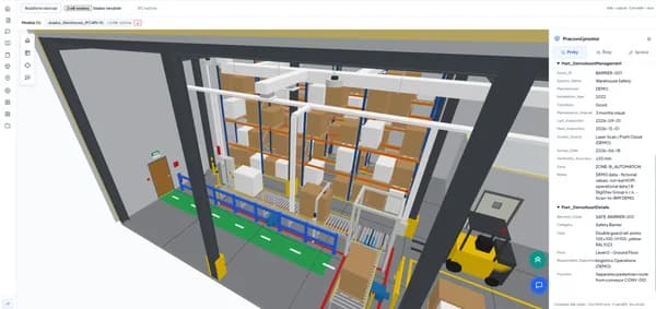 Ukázka prohlížení 3D modelu a informací o vybraném prvku ve Validorixu