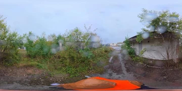 360° zaznamenání zpevněných ploch mezi objekty